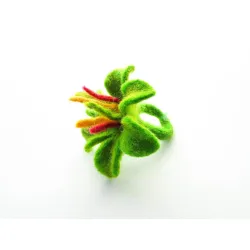 Pierścionek z wełny wzór 22