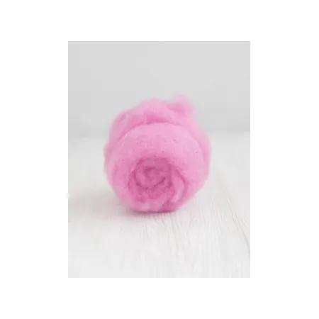 Wełna merynos w błamie do filcowania CYKLAMEN