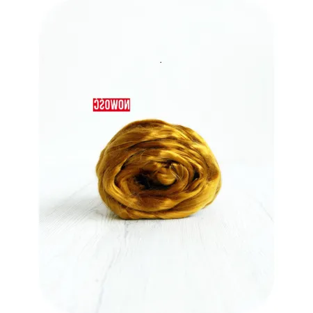 Czesanka Tencel LYOCELL z włókien roślinnych ZŁOTA