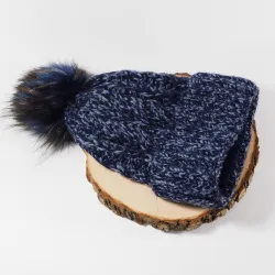 Ciepła czapka zimowa ALPAKA CRAZY NAVY