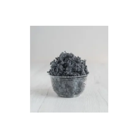 Wool Nepps wełniane kuleczki do filcowania SZARY GRAFIT