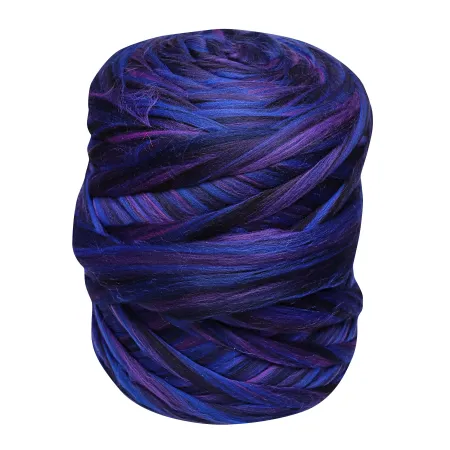 Wełna czesankowa polska Melanż Indygo #124 filcowanie