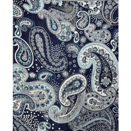 Ciepły damski szal z wełny z merynosów Paisley