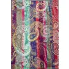 Kolorowy damski szal z wełny z merynosów Paisley