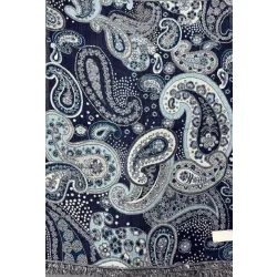 Damski szal ciepły z wełny merynosów Paisley