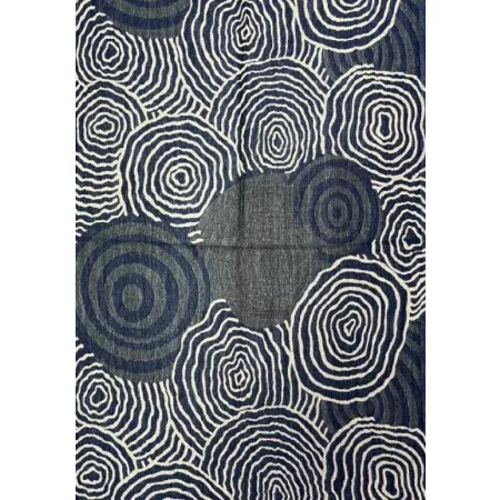 Damski szal z wełny merynosów Czarny biały