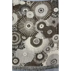 Damski szal z wełny merynosów khaki brązowy