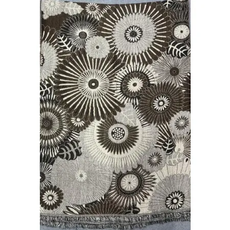 Damski szal z wełny merynosów khaki brązowy