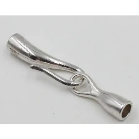 Karabinczyk, zapięcie do naszyjnika bransoletki 28x6 mm, antyczne srebro.