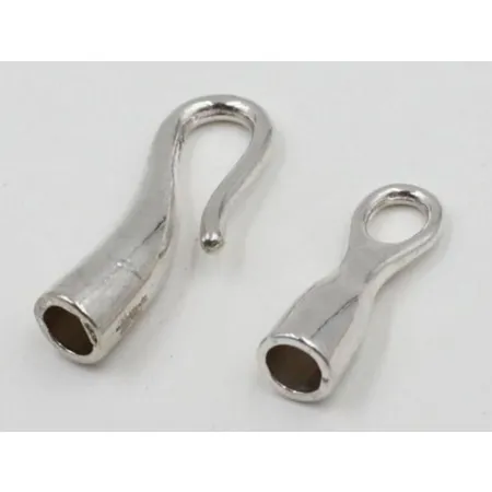 Karabinczyk, zapięcie do naszyjnika bransoletki 28x6 mm, antyczne srebro.