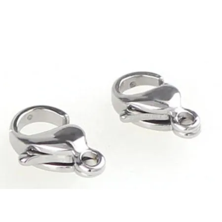 Zapięcie karabińczyk do korali i bransoletek 14 mm, 2 szt.