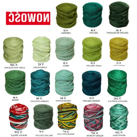 Wełna czesankowa polska Zestaw ZIELONY XXL 20 kolorów