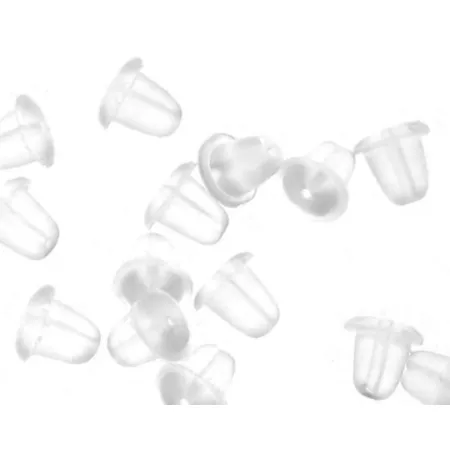 Zapięcia zatyczki do kolczyków - baranki silikonowe 10 par
