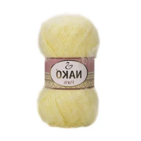 Włóczka NAKO PARIS 100g 6748 JASNY ŻÓŁTY