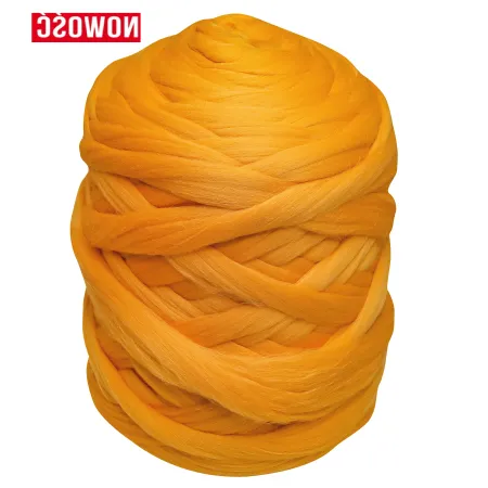 Wełna czesankowa KLEMENTYNKA #128 do filcowania i wyplatania koców