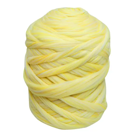 Wełna czesankowa do wyplatania koców 4,5kg MELANŻ ŻÓŁTY #135