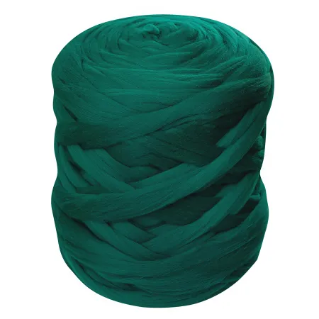Wełna czesankowa do wyplatania koców 4,5kg ZIELONY #30