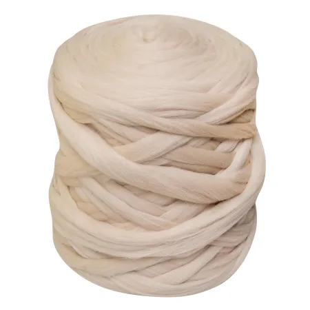 Wełna czesankowa do wyplatania koców 4,5kg BEŻ #20