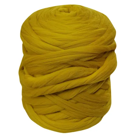 Wełna czesankowa do wyplatania koców 4,5 kg ŻÓŁTA TABAKA #3