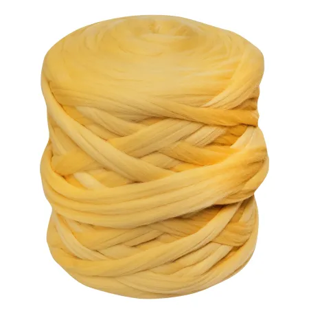 Wełna czesankowa do wyplatania koców 4,5 kg ŻÓŁTY #2