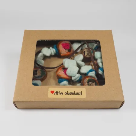 Korale filcowe Morski melanż