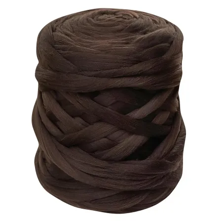 Wełna czesankowa do wyplatania koców 4,5kg BRĄZ #23