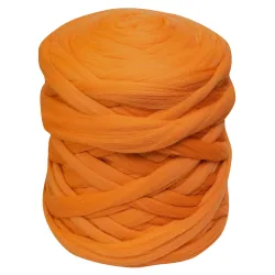 Wełna czesankowa do wyplatania koców 4,5kg POMARAŃCZ #1
