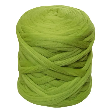 Wełna czesankowa do wyplatania koców 4,5kg JASNY ZIELONY #29