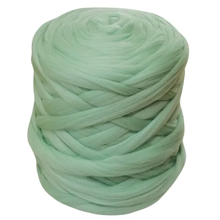 Wełna czesankowa do wyplatania koców 4,5kg MIĘTA #39