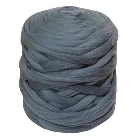 Wełna czesankowa do wyplatania koców 4,5kg SZARY #41