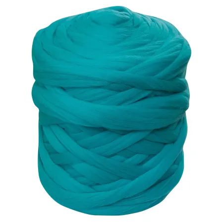 Wełna czesankowa do wyplatania koców 4,5kg JASNY TURKUS #57