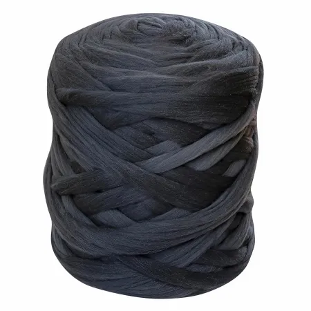 Wełna czesankowa do wyplatania koców 4,5kg GRAFIT #65