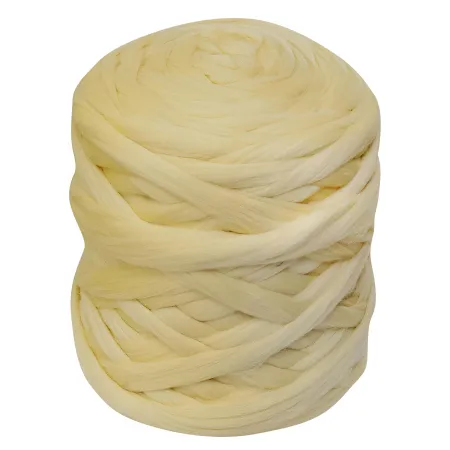 Wełna czesankowa do wyplatania koców 4,5kg BRUDNY ŻÓŁTY #4