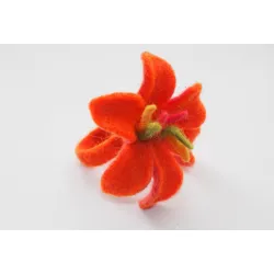 Pierścionek z wełny wzór 7