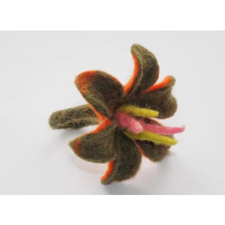 Pierścionek z wełny wzór 14