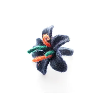 Pierścionek z wełny wzór 21