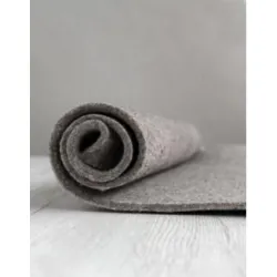Filc wełniany 4mm MELANŻ CIEMNO SZARY
