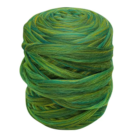 Wełna czesankowa polska Zielona Choinka #122 wałek 4,5kg