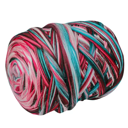 Wełna czesankowa polska RAJSKI OGRÓD #107 wałek 4,5 kg