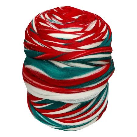 Wełna czesankowa polska Magia Świąt #119 wałek 4,5kg