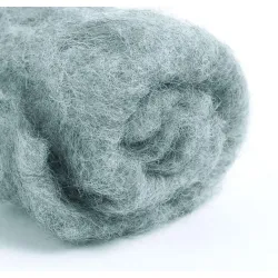 Wełna nowozelandzka w błamie do filcowania MELANŻ SZARY