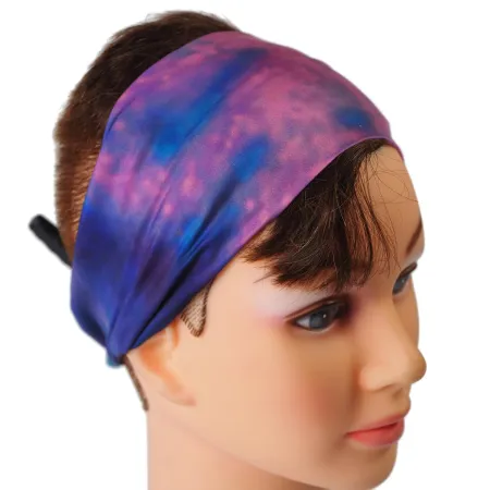 Kolorowa letnia opaska na głowę do włosów SILKY