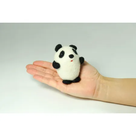 Panda filcowa z wełny maskotka dla dzieci i dorosłych