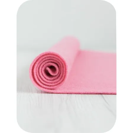 Filc wełniany 3mm PUDROWY RÓŻ 30x30cm dekoracyjny