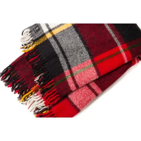 Wełniany pled narzuta koc z wełny merynosów 170x210cm