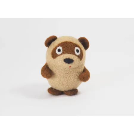 Miś brunatny filcowy maskotka dla dzieci i dorosłych