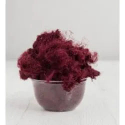 Czesanka jedwabna Sari do filcowania JAGODOWA