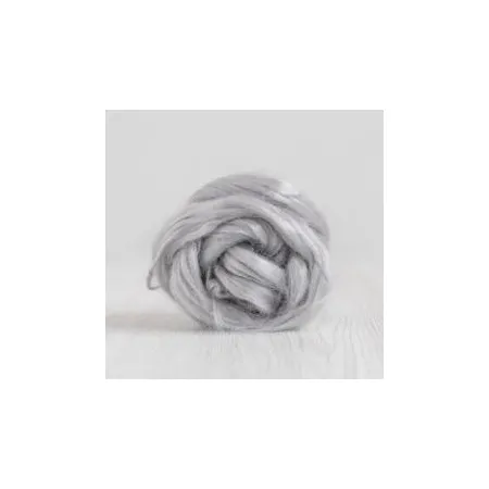 Ramia czesanka Pokrzywy SREBRNY do filcowania