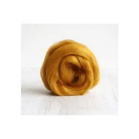 Alpaka czesanka wełniana MIODOWA filcowanie