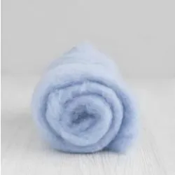 Wełna merynos w błamie do filcowania JASNY BŁĘKIT